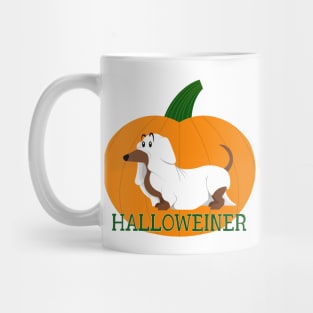 Halloweiner - cute funny Halloween dachshund dog puppy ghost Mug